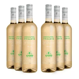 Caixa 6 Unidades Vinho Almadén Frisante Moscatel Branc 750ml