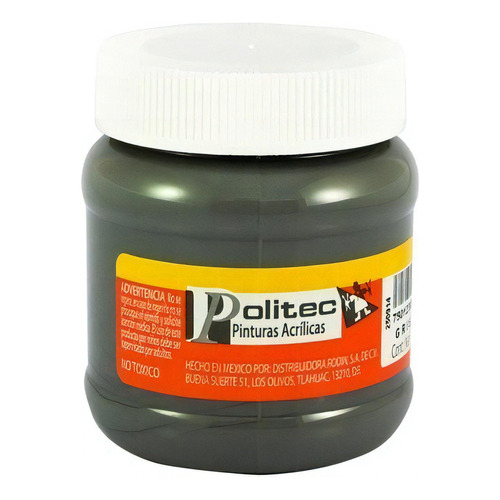 Pintura Acrilica Politec 250 Ml Acrilico Colores A Escoger Color Gris 317