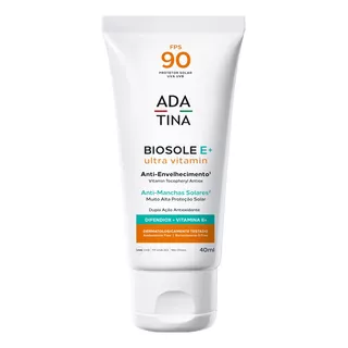 Protetor Solar Ada Tina Biosole E+ Ultra Vitamin Fps90 40ml