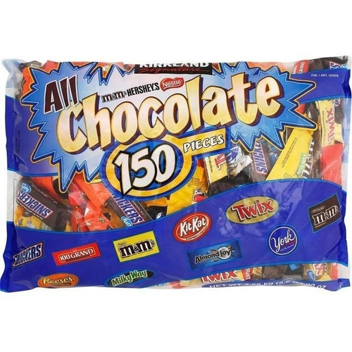 Chocolates Surtidos Americanos Bolsa 150 Kirkland 2,55 Kg