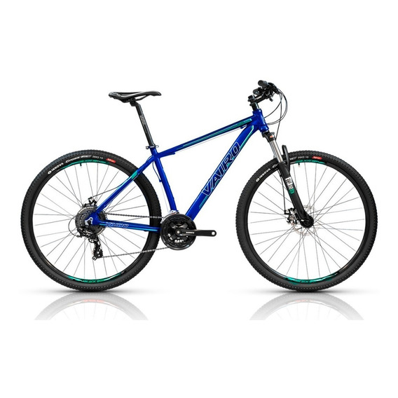 Mountain bike Vairo XR 3.5  2022 R29 S 21v frenos de disco mecánico cambios Shimano color azul con pie de apoyo  