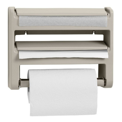 Portarrollo De Papel Triple Porta Rollo Beige Especias