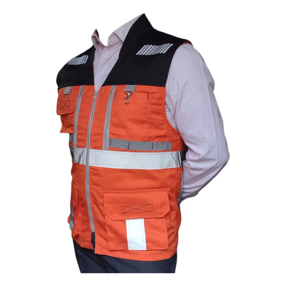 Chaleco De Seguridad Industrial Gabardina Resistente