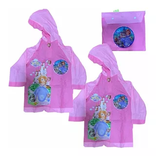 Capa Impermeable Niñas Protección Lluvia Diseño Princesas