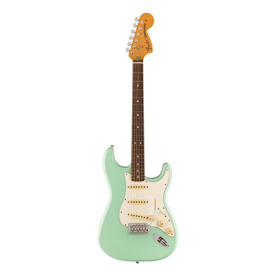 Guitarra Eléctrica Fender Vintera Ii 70s Strato, Surf Green Color Agua Material del diapasón Slab rosewood Orientación de la mano Diestro