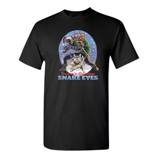 Snake Eyes Navidad: Playera Gi Joe - Camiseta Única