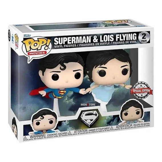 Funko Pop Movies Superman & Lois Flying 2 Pack Exclusive