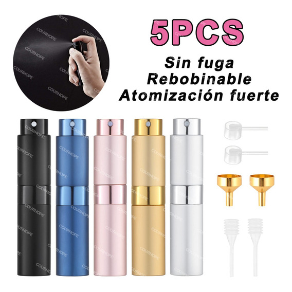 5 Mini Atomizador Para Perfume Botella De Perfume Spray 8ml