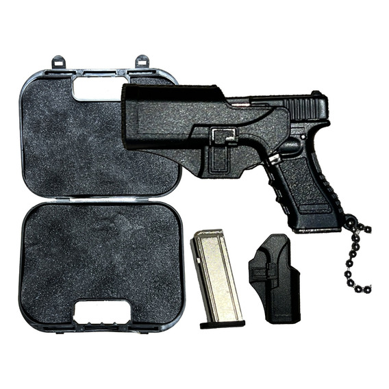 Llaveros De Moda Armas De Fuego Pistola Replica Glock Negra