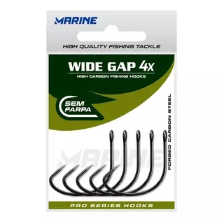 Anzol Wide Gap 4x S/ Farpa Nº 2/0 - Marine Sports - 40 Un