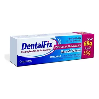 Dentalfix - Creme Fixador De Dentaduras Sem Sabor 68gr