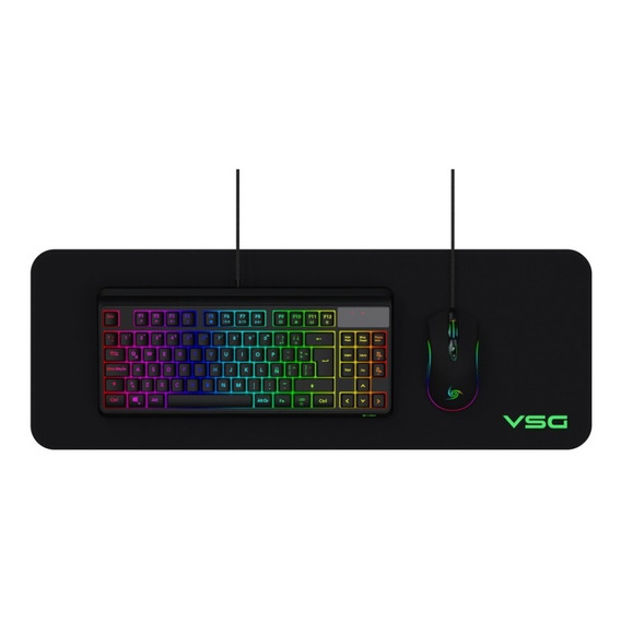 Kit Gamer Vsg Pyxis 3 En 1 Teclado + Mouse + Mousepad