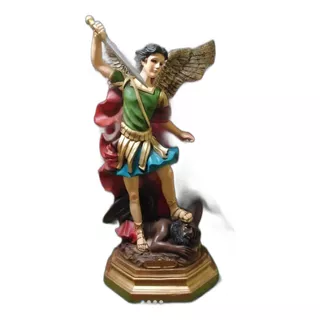 San Miguel Arcángel, Figura De Resina, 61cm X 38cm X 21cm