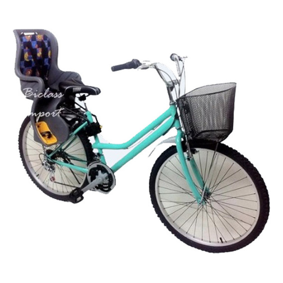 Bicicleta Con Silla Porta Bebe 18v Componentes Taiwan Ligera