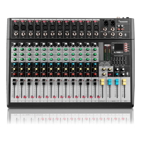 Consola Sonido Gc Ak120s Profesional 12ccanales Usb Eq Mixer