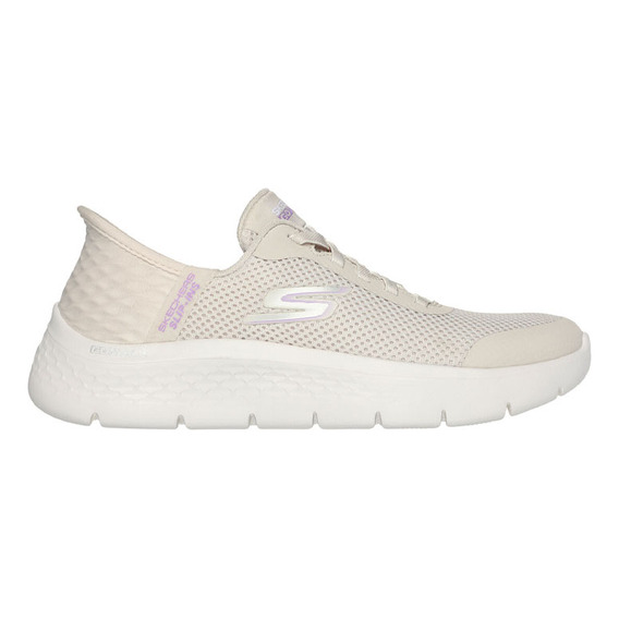 Tenis Mujer Skechers Slip Ins Go Walk - Beige