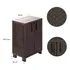 Armario para exterior Rimax 11574-HC de rattan plástico color Wuengue