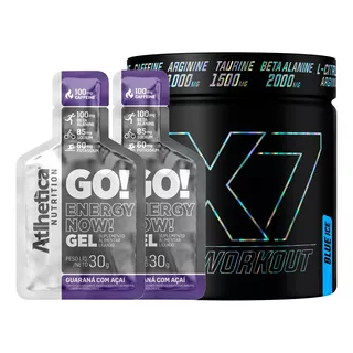 Combo 2x Carboidrato Gel Energy Now + 1x Pre Treino X7 300g