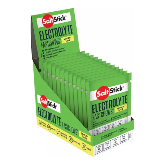 Electrolitos Multisport Saltstick Fastchews Lemon Lime Caja