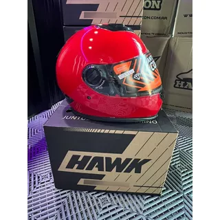 Casco Para Moto Integral Hawk Rs11 Negro Mate Visor Doble