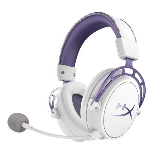 Audífonos gamer inalámbricos HyperX Cloud HX-HSCA white y purple