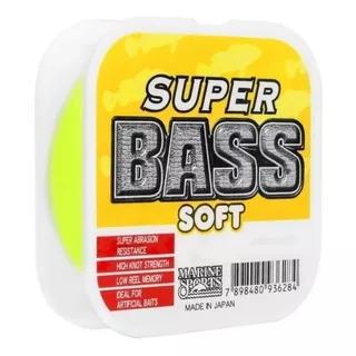 Linha Nylon Super Bass Yellow Marine Sports 0,37mm 21lb 250m