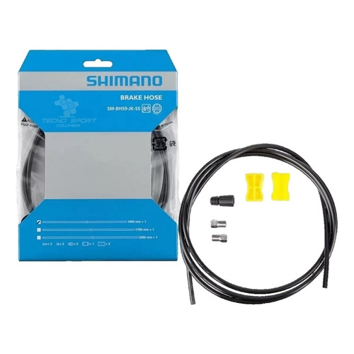 Manguera Freno Hidráulico Shimano Deore Bh59 1000 Mm Alivio Color Negro