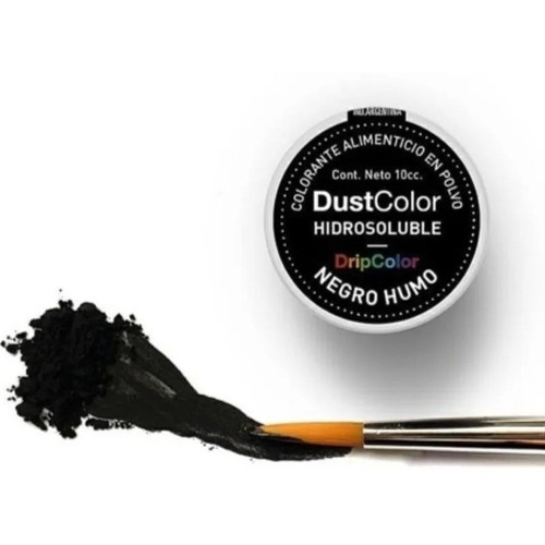 Colorantes Hidrosolubles Dustcolor 10cc Comestibles Veganos Tipo Negro Humo
