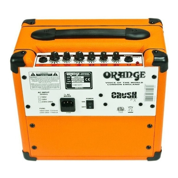 Amplificador Orange Crush Pix CR12L Transistor para guitarra de 12W color naranja 230V - 240V