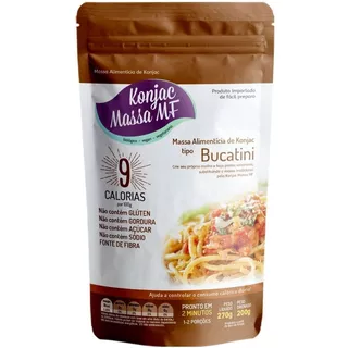 Konjac Macarrão Italiano Bucatini Sem Glúten 270g Low Carb