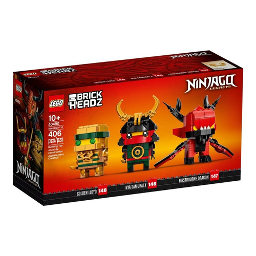 Lego Ninjago Brickheadz 10 Aniversario - 40490 !!!