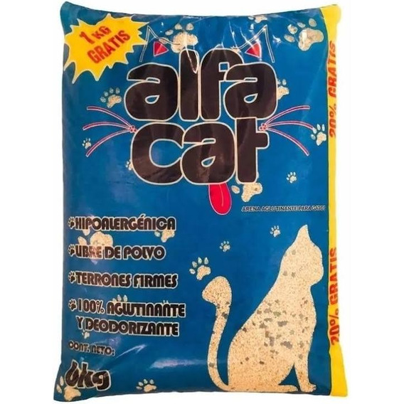 Alfa Cat Arena Para Gato 5x6 Pack (30kg Totales) Alfacat 
