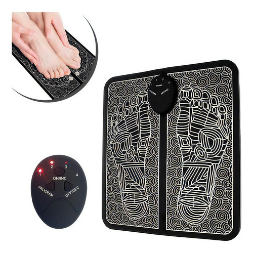 Electric Foot Massage Pad Physical Therapy Negro