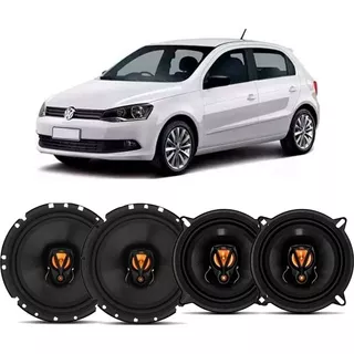 Kit 04 Alto Falante Portas Original Jbl Volkswagen Gol G6