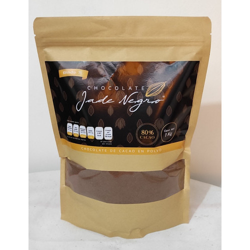 Chocolate En Polvo Con Azúcar Jade Negro 1 Kg