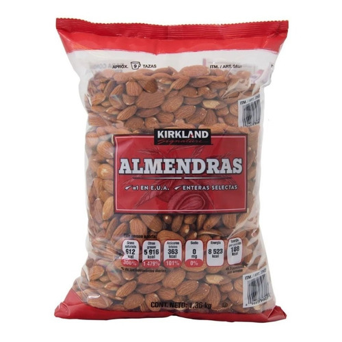 Almendras Enteras Selectas 1.36kg Kirkland®