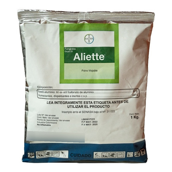 Fungicida Aliette Bayer Fosetil Aluminio 80% 1 Kg