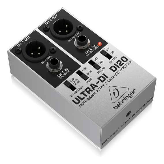 Behringer Di20 Caja Directa Activa De 2 Canales