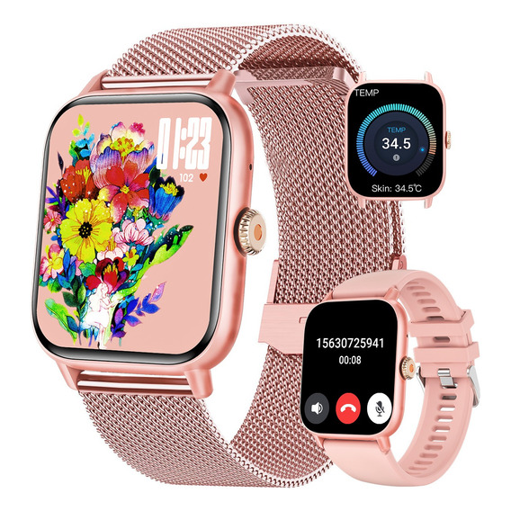 Reloj Inteligente Mujer Glucosa Llamadas Smartwatches 