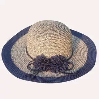 Sombrero Para Sol Elegante Diseño Con Flor Para Playa Viaje