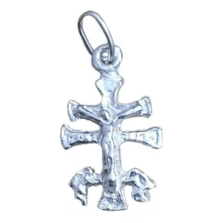 Cruz De Caravaca Plata 925,   14x22mm