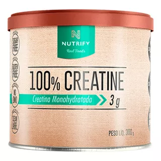 Creatina Monohidratada Creatine 100% 300g - Nutrify