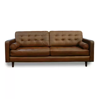 Sofa Piel Genuina 100% - Noruega Color Caramelo