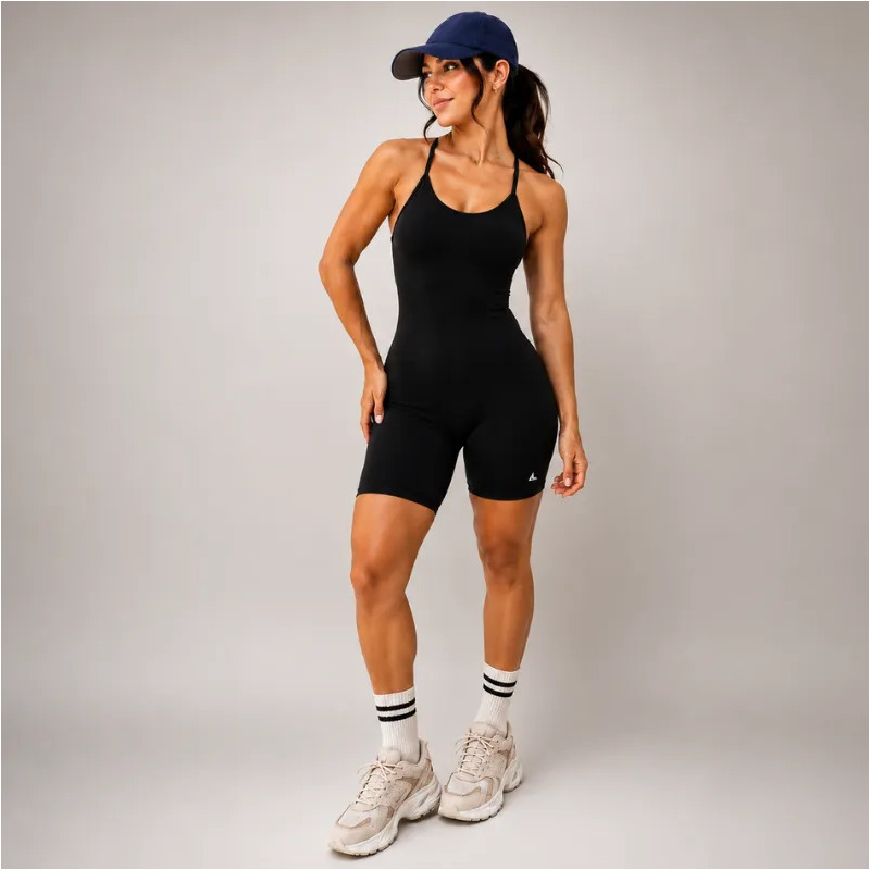 Macaquinho Fitness Feminino Macacão Treino Ginástica