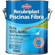 Tinta Piscina De Fibra Impermeabilizante Azul Piscina 3,6lt