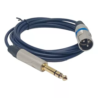 Cable Plug Trs 1/4 Esteréo A Canon Xlr Macho 1mts