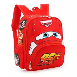 Mochila De Cars Rayo Mcqueen Escolar Colegio 