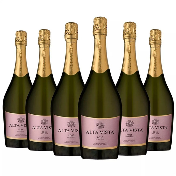 Champagne Alta Vista Extra Brut Rose 750ml. X6 Unidades