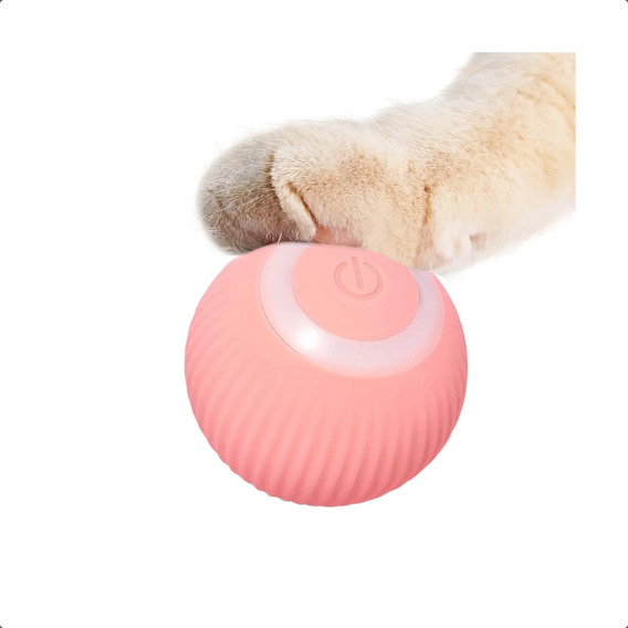 Pelota De Juguete De Gato Eléctrico Interactivo Para Gatito Color Rosa