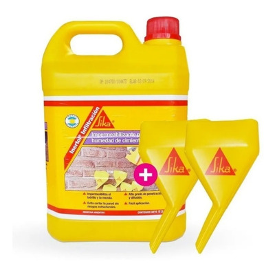 Sika Bloqueador Humedad Cimientos 10lts +2 Embudos